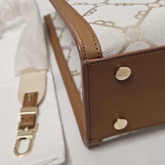 Ted Baker Women's Flo Beige Logo Tote Handbag, Beige, Medium - Picture 9 of 13